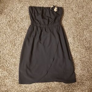 MM Couture Strapless Dress with Pom Pom Sz Medium